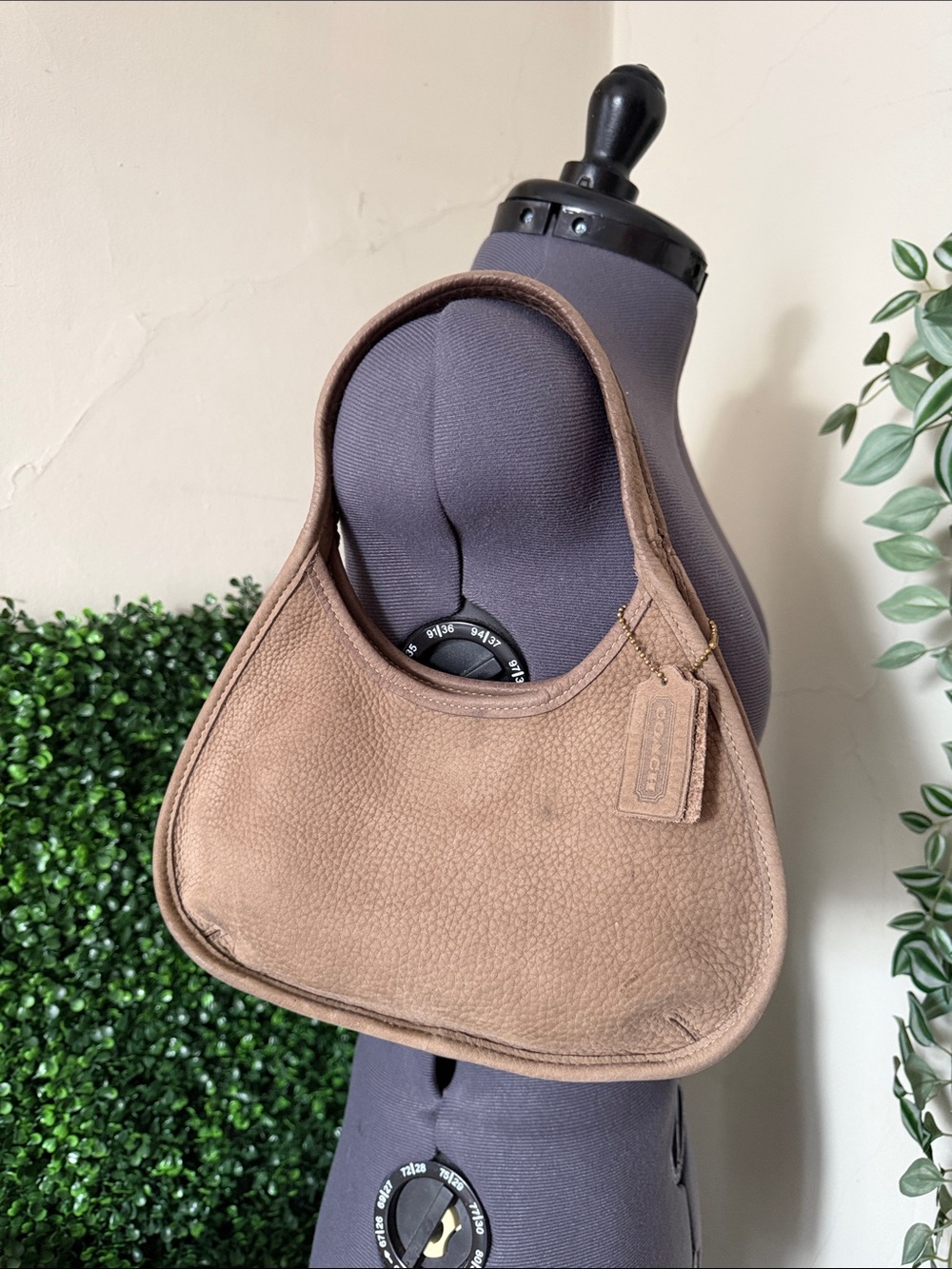 vintage Coach Ergo Nubuck Mini Hobo, style #4399,